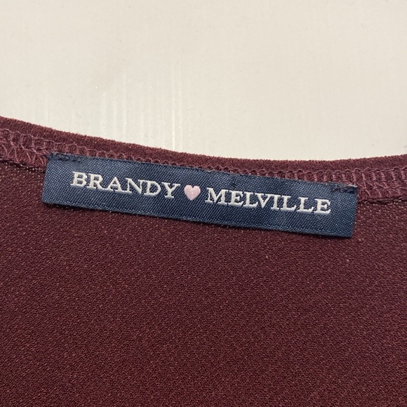 Brandy Melville Burgandy Rhianna Tank Top - Picture 3 of 4